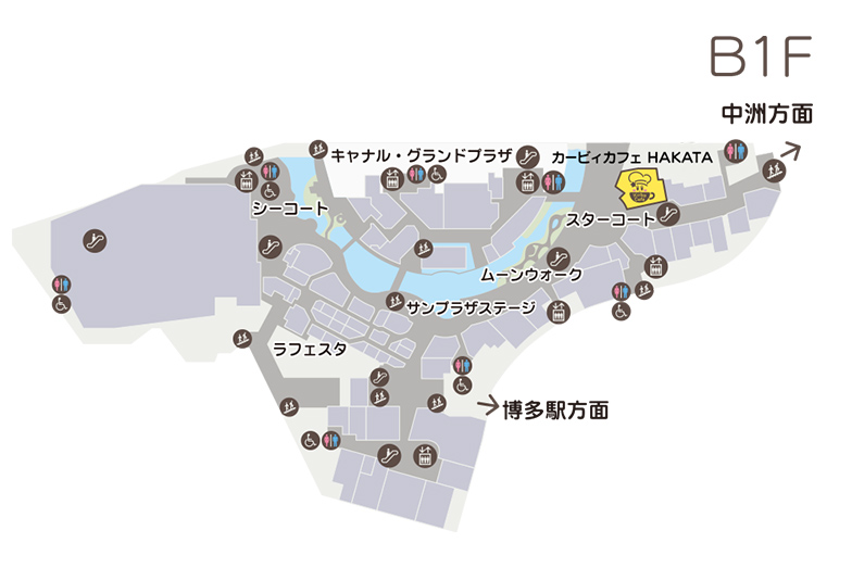 カービィカフェ HAKATA 地図