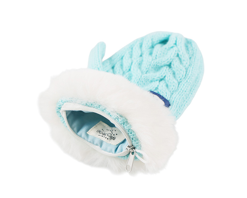 WINTER ニット手袋風ポーチ 写真