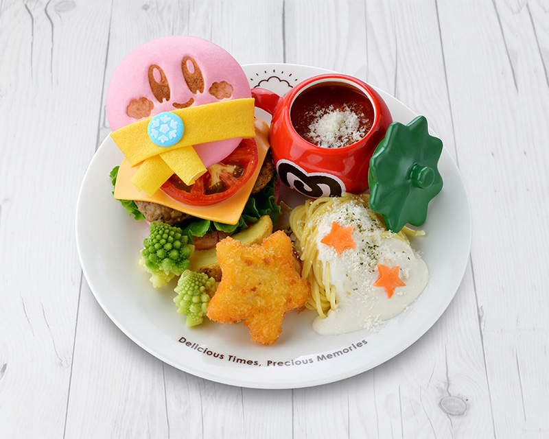 冬のカービィバーガー＆粉雪チーズのパスタ 写真